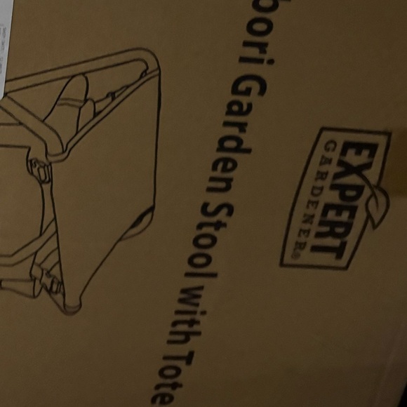 Expert Gardener Folding Gardening Stool with Detachable Tote, Blue NEW Camping - Picture 4 of 4